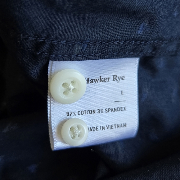 Hawker Rye Navy Short Sleeve Button Down Shirt - Picture 6 of 8